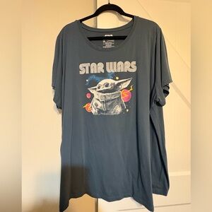 Star Wars Blue Tee with Adorable Character